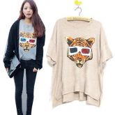 Tiger Printed Girl Leisure T-shirt