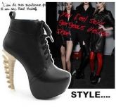 Chunky Platform Goth Ankle Boots