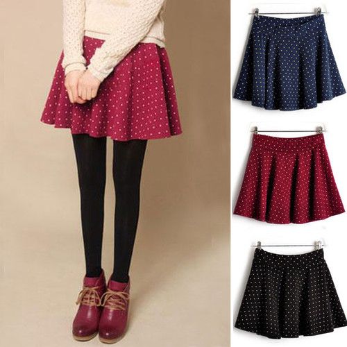 Polka Dots Retro Mini Skirt